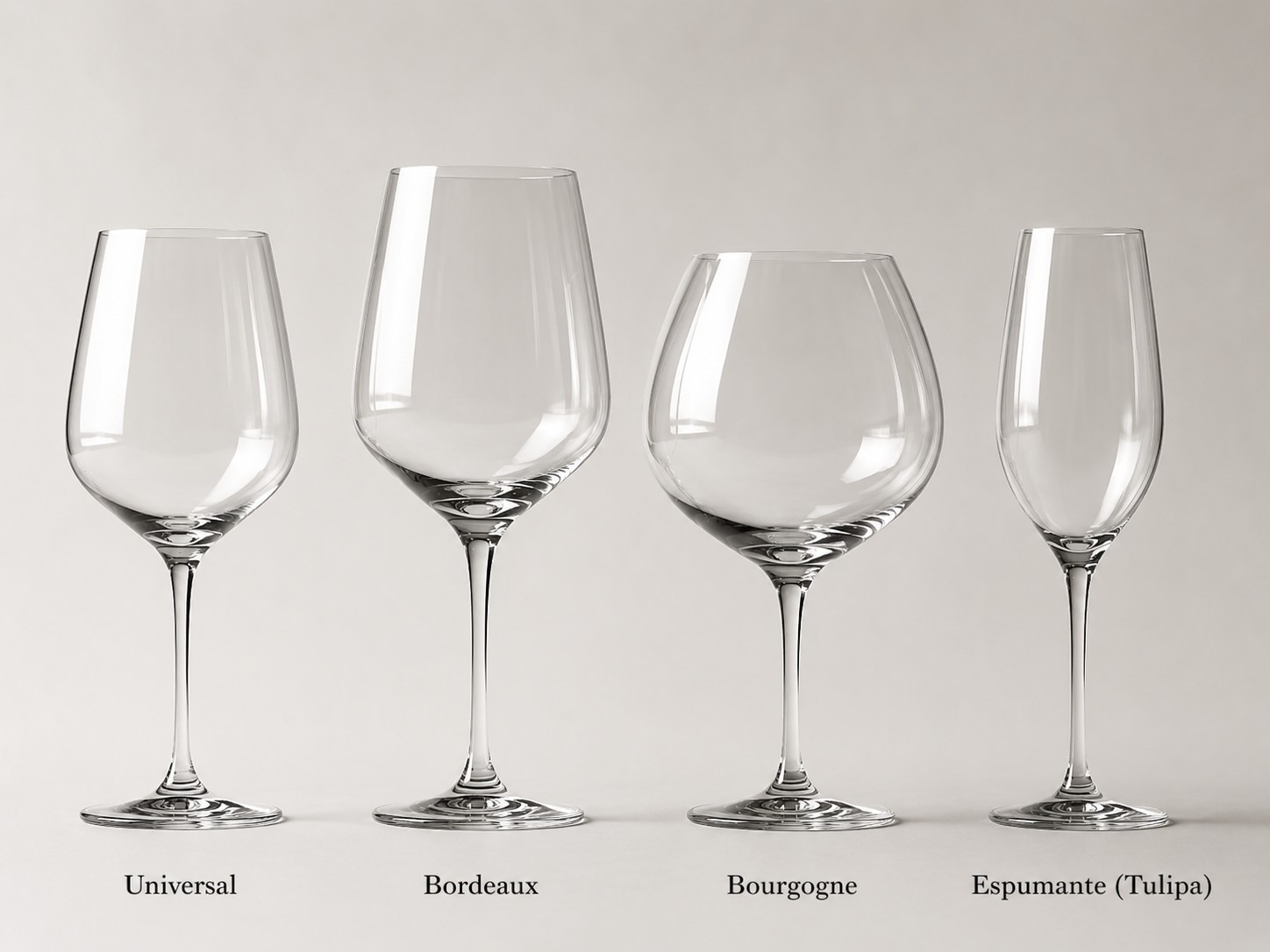 Taças — manual fotográfico de serviço do vinho